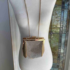 J Brand Gold & Rhinestone Purse